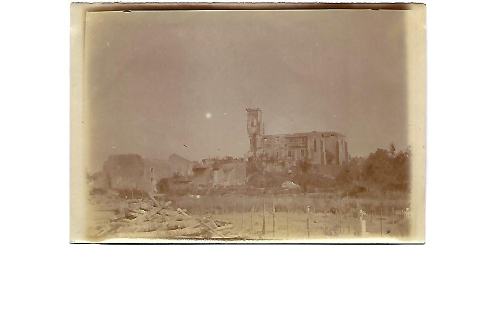 Photos du front 5- Ruines de l’église de Flirey
